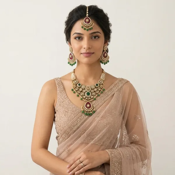 Imperial_Multilayer_Pearl_&_Gemstone_Bridal_Set