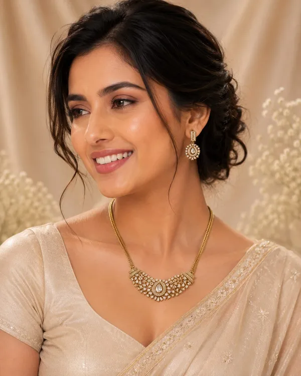Teardrop_Stone_Necklace_with_Matching_Earrings_&_Ring