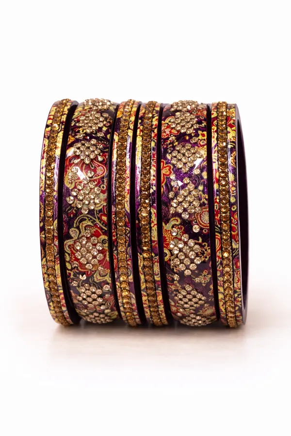 Purple_Lac_Floral_Paisley_Embellished_Bangles_For_Women