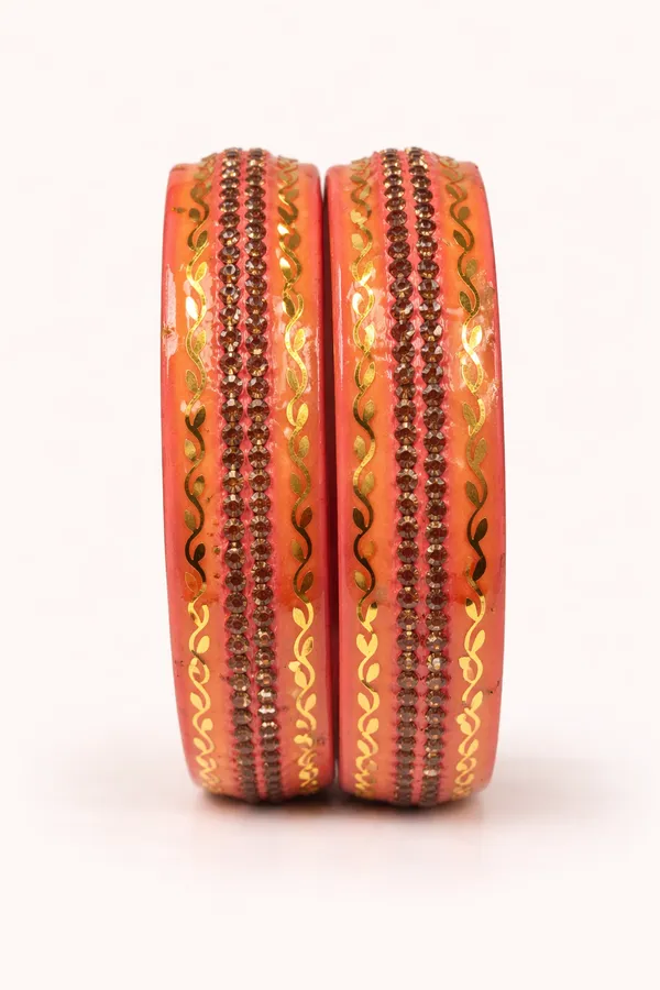 Orange_Lac_Golden_Embellished_Bangles_For_Women