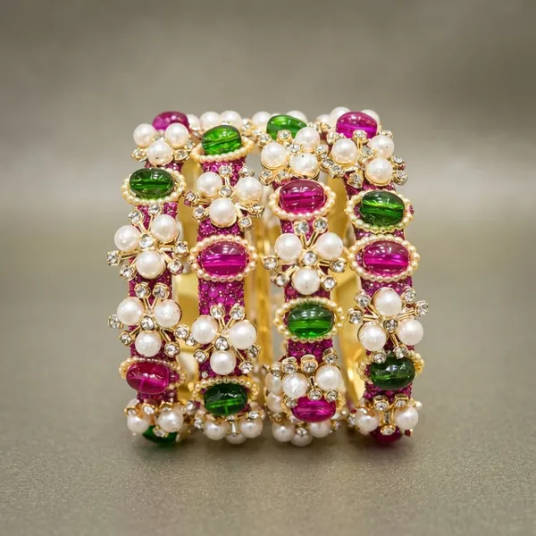 Multicolor_Metal_Kundan_Pearl_Embellished_Bangles_For_Women