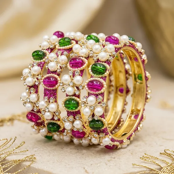 Multicolor_Metal_Kundan_Pearl_Embellished_Bangles_For_Women