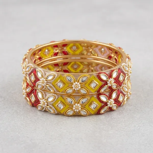 Gold_Glass_Floral_Embellished_Bangles_For_Women