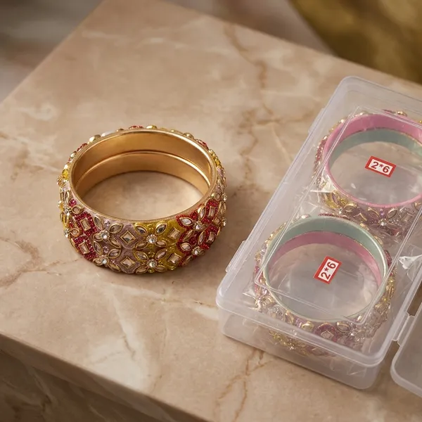 Gold_Glass_Floral_Embellished_Bangles_For_Women