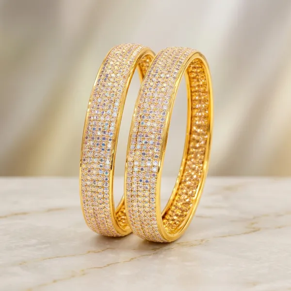 Gold_And_White_Plated_Metal_Crystal_Studded_Bangles_For_Women