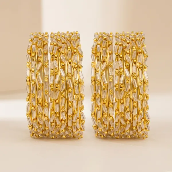 Gold_Metal_Beaded_Embellished_Bangles_For_Women