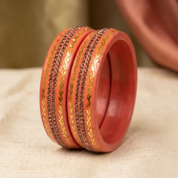 Orange_Lac_Golden_Embellished_Bangles_For_Women