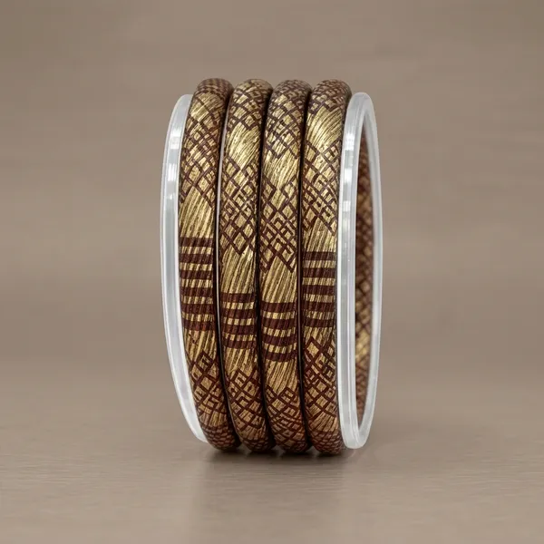 Brown_Glass_Golden_Ethnic_Pattern_Bangle_Set_Of_4_For_Women