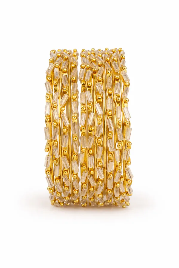 Gold_Metal_Beaded_Embellished_Bangles_For_Women