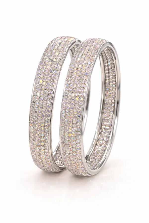 Silver_Metal_Pave_Crystal_Embellished_Bangles_For_Women