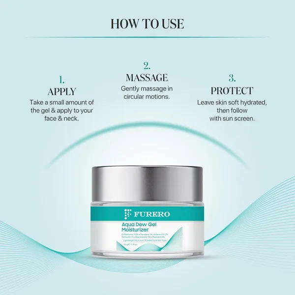Furero_Aqua_Dew_Gel_Moisturizer_|_72Hr_Oil-Free_Hydration_|_2%_Niacinamide,_1%_Pentavitin,_1%_Squalane,_0.5%_D-Panthenol,_0.5%_Peptide_&_0.2%_Vitamin_E_|_Lightweight_Non-Sticky_Water_Gel_for_Oily,_Combination_&_Sensitive_Skin_|_Men_&_Women_|_50g