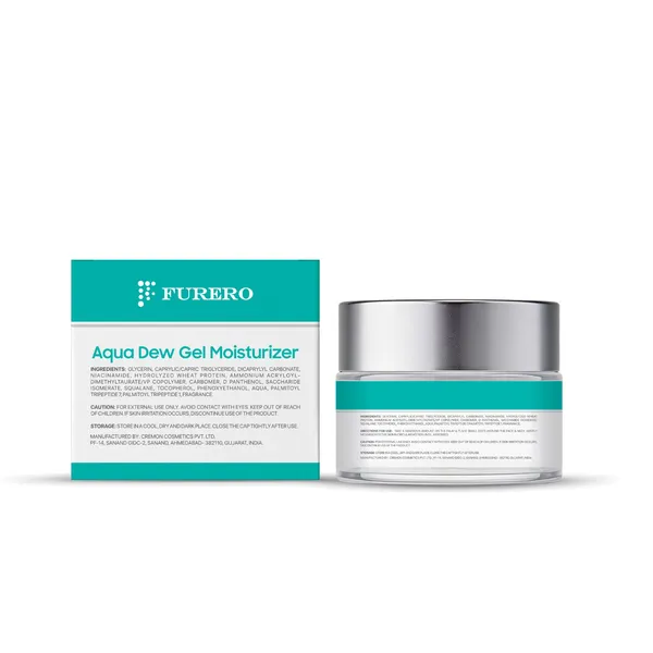 Furero_Aqua_Dew_Gel_Moisturizer_|_72Hr_Oil-Free_Hydration_|_2%_Niacinamide,_1%_Pentavitin,_1%_Squalane,_0.5%_D-Panthenol,_0.5%_Peptide_&_0.2%_Vitamin_E_|_Lightweight_Non-Sticky_Water_Gel_for_Oily,_Combination_&_Sensitive_Skin_|_Men_&_Women_|_50g