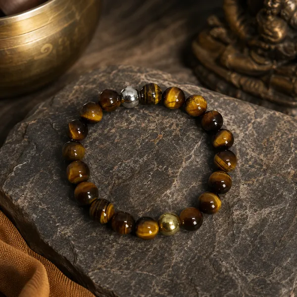 Tiger_Eye_10Mm_Bracelet_With_Silver_Gold_Brass_Beads