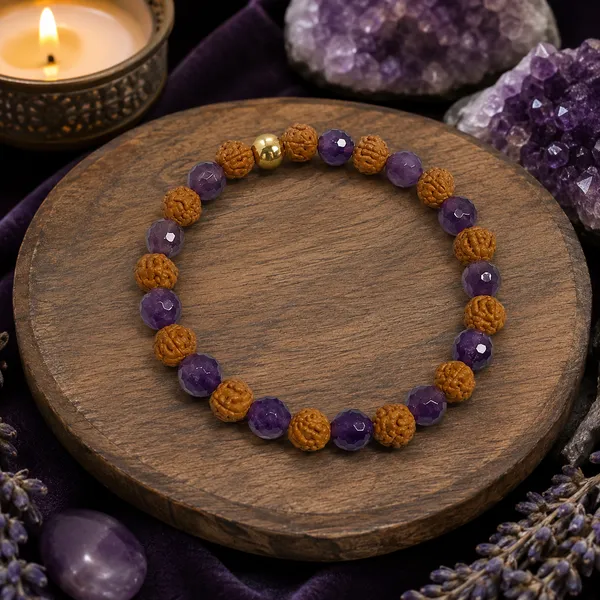 Amethyst_Diamond_Cut_And_Rudraksha_Bracelet_8_Mm