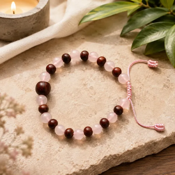 RED_SANDAL_WOOD_&_ROSE_QUARTZ_BRACELET