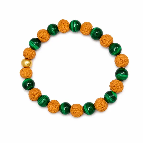 Malachite_And_Rudraksha_Bracelet_8_Mm