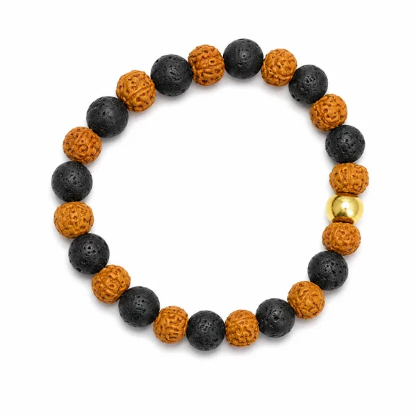Lava_Beads_And_Rudraksha_Bracelet_8_Mm