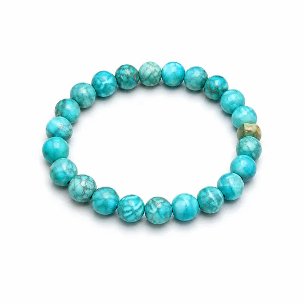 Turquoise_Bracelet_With_Brass_Beads