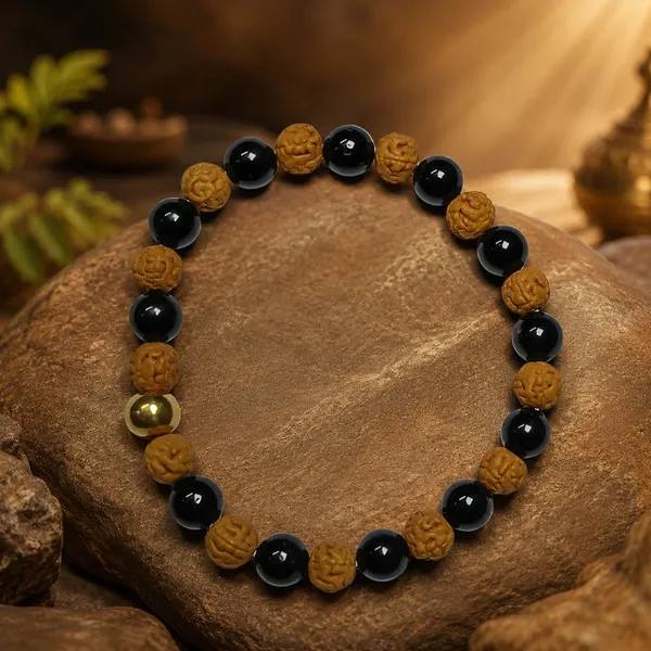 Black_Tourmaline_And_Rudraksha_Bracelet_8Mm