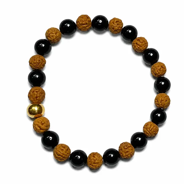 Black_Tourmaline_And_Rudraksha_Bracelet_8Mm