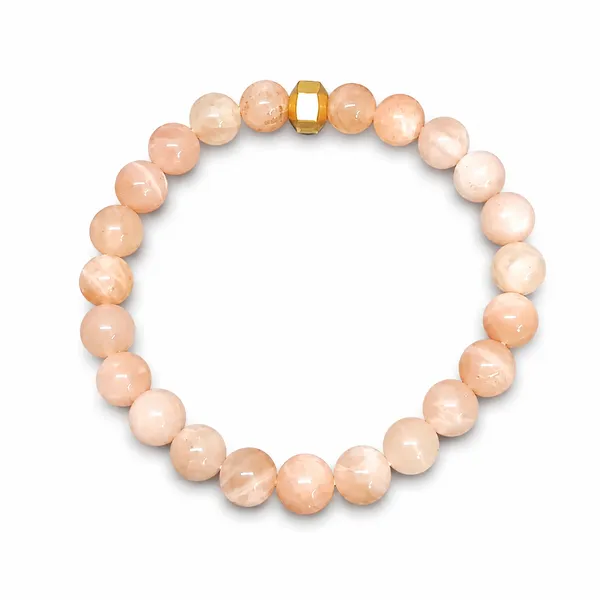 Sun_Stone_Bracelet_With_Brass_Beads