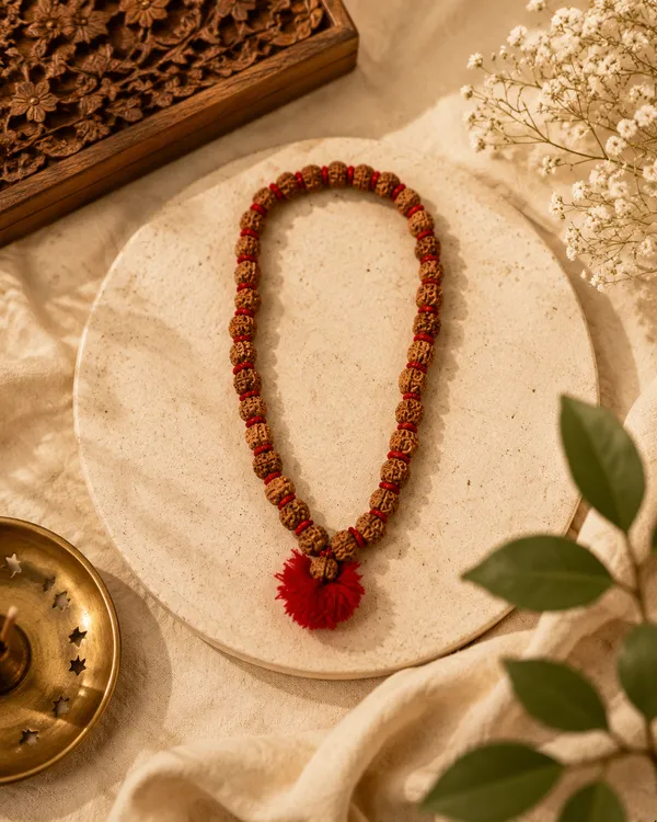 Velvet_Rudraksha_Kantha_33_Beads