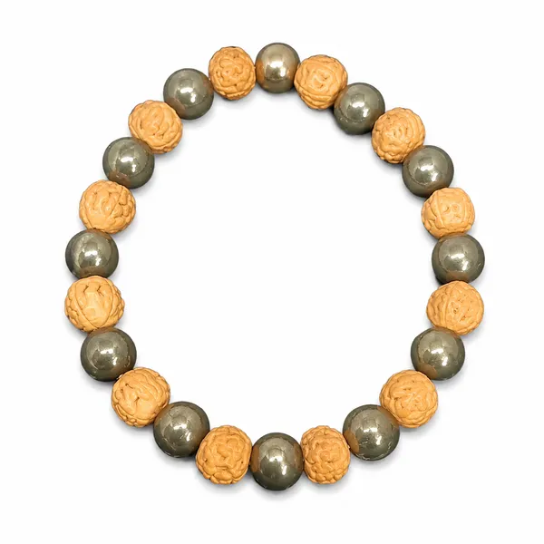 Pyrite_And_Rudraksha_Bracelet_8_Mm