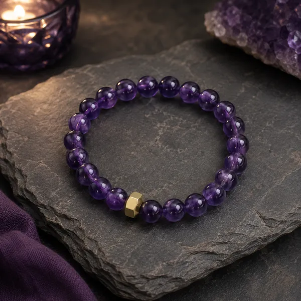 Amethyst_Bracelet_With_Brass_Beads