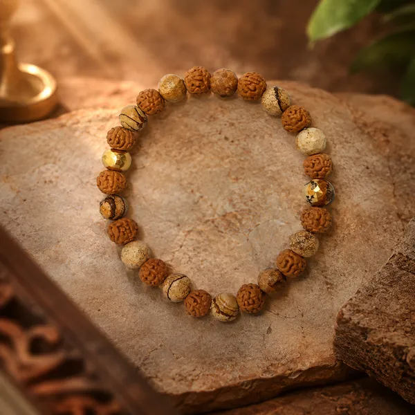 Picture_Jasper_Diamond_Cut_And_Rudraksha_Bracelet_8_Mm