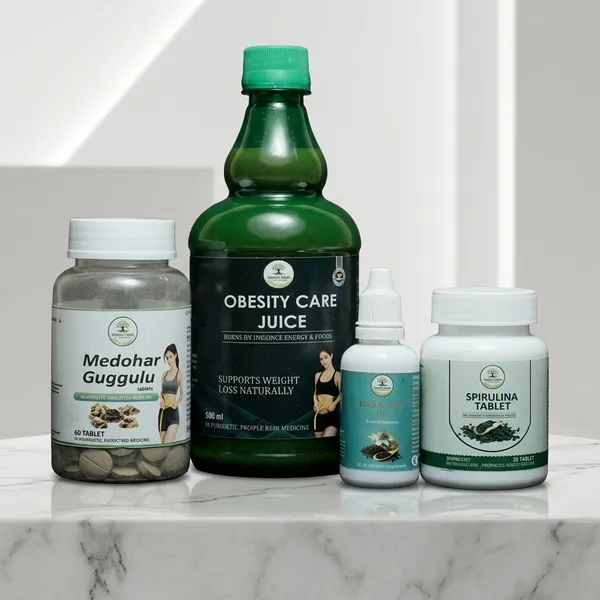 Obesity_Care_Wellness_Kit_(Medohar_Guggulu_Tablets,_Obesity_Care_Juice,_Obesity_Care_Drops,_Spirulina_Tablets)
