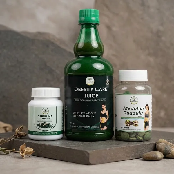 Herbal_Weight_Loss_Combo_(Spirulina_Tablets,_Obesity_Care_Juice,_Medohar_Guggulu)