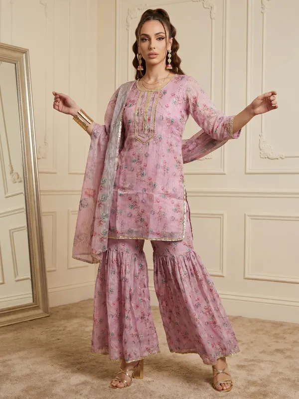 Pink_Floral_Embellished_Kurta_Gharara_Set_For_Women