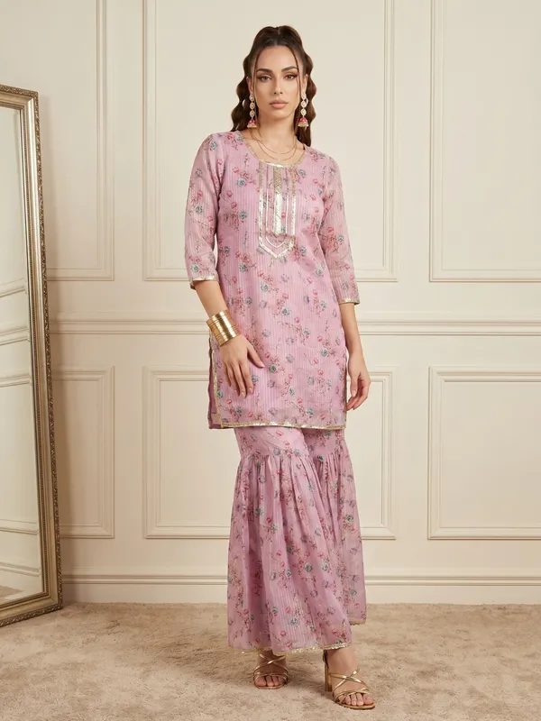 Pink_Floral_Embellished_Kurta_Gharara_Set_For_Women