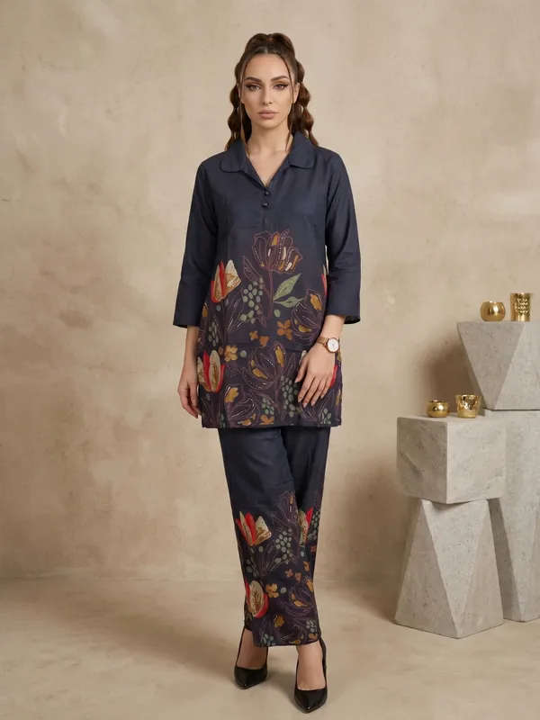 Black_Floral_Embroidered_Cotton_Kurta_Palazzo_Set_For_Women