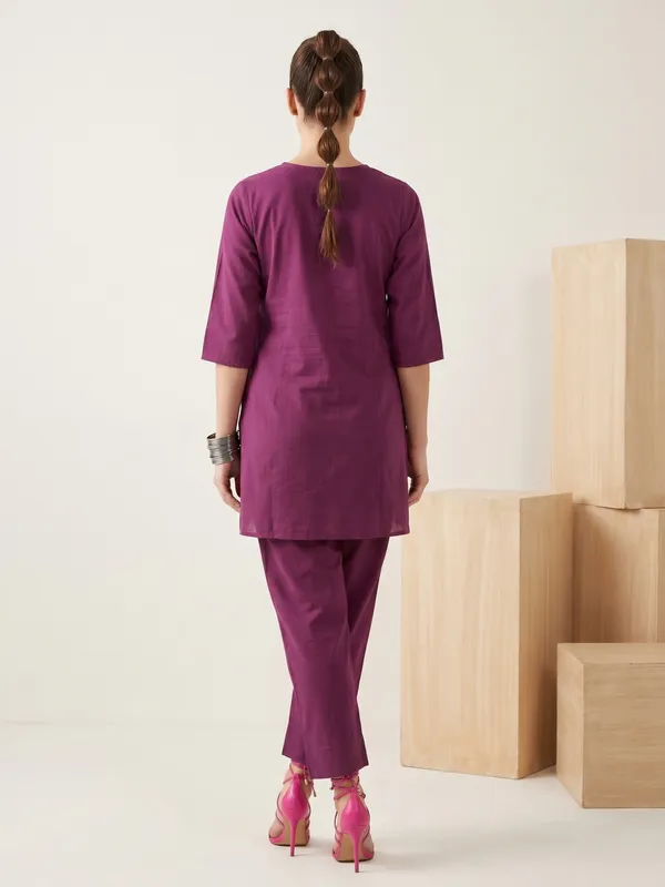 Purple_Embroidered_Cotton_Co-Ord_Set_For_Women