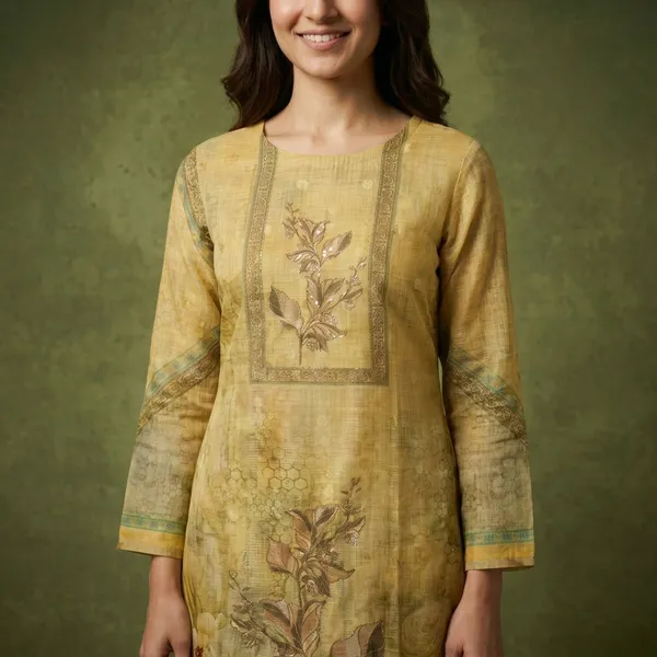 Yellow_Floral_Print_Embroidered_Unstitched_Suit_Set_For_Women