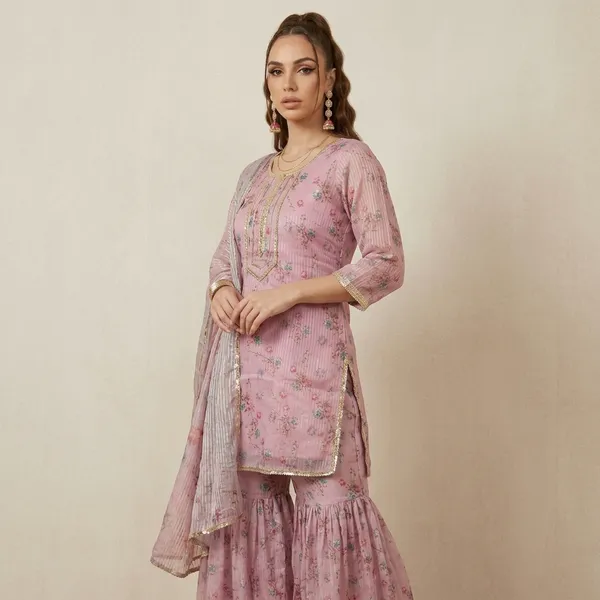 Pink_Floral_Embellished_Kurta_Gharara_Set_For_Women