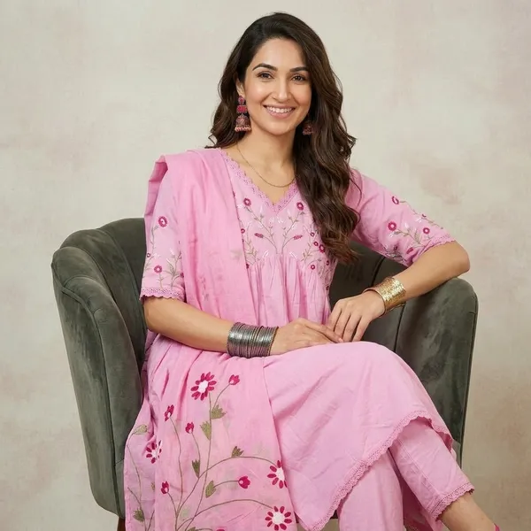 Pink_Floral_Embroidered_Cotton_Kurta_Set_With_Dupatta_For_Women