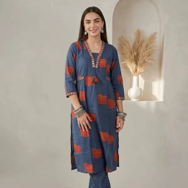 Blue_Cotton_Printed_Straight_Kurta_Pant_Set_With_Dupatta_For_Women