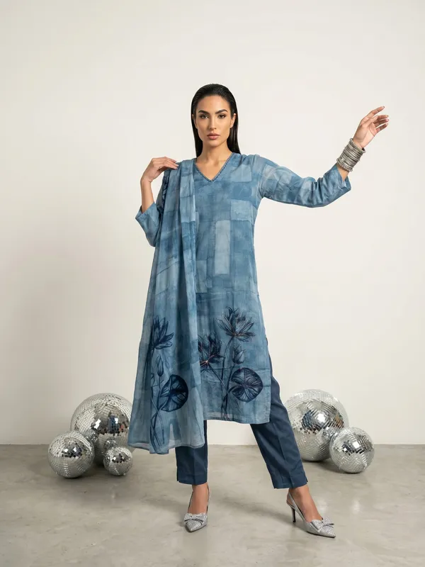 Pellini_Blue_Crepe__Printed_Tunic_With_Matching_Pants_And_Dupatta_Set