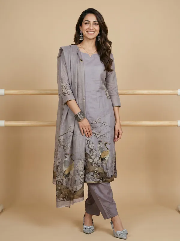 Grey_Floral_Printed_Embroidered_Unstitched_Suit_Set_With_Dupatta_For_Women
