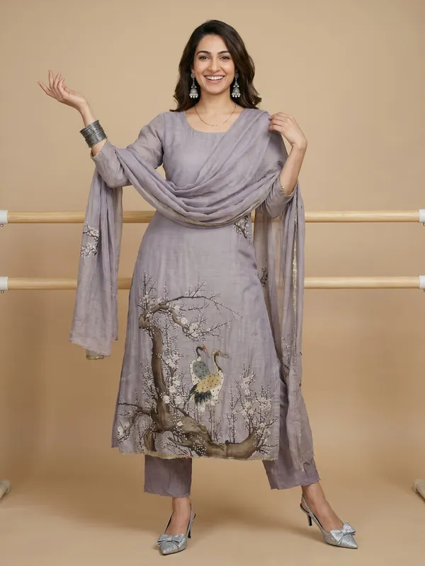 Grey_Floral_Printed_Embroidered_Unstitched_Suit_Set_With_Dupatta_For_Women