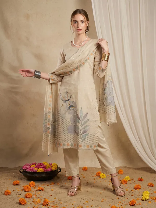 Beige_Organza_Printed_Embroidered_Unstitched_Suit_Set_With_Dupatta_For_Women