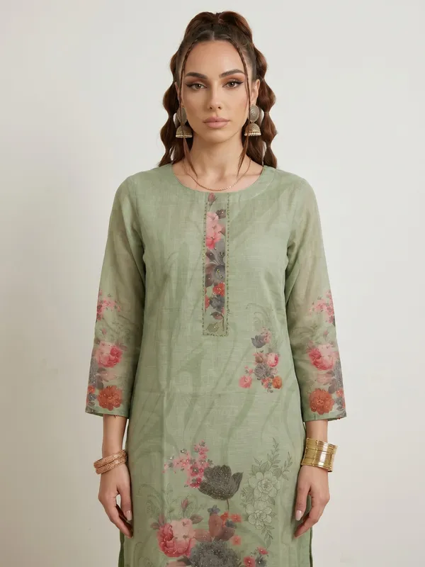 Sage_Green_Floral_Print_Unstitched_Suit_With_Dupatta_Set_For_Women