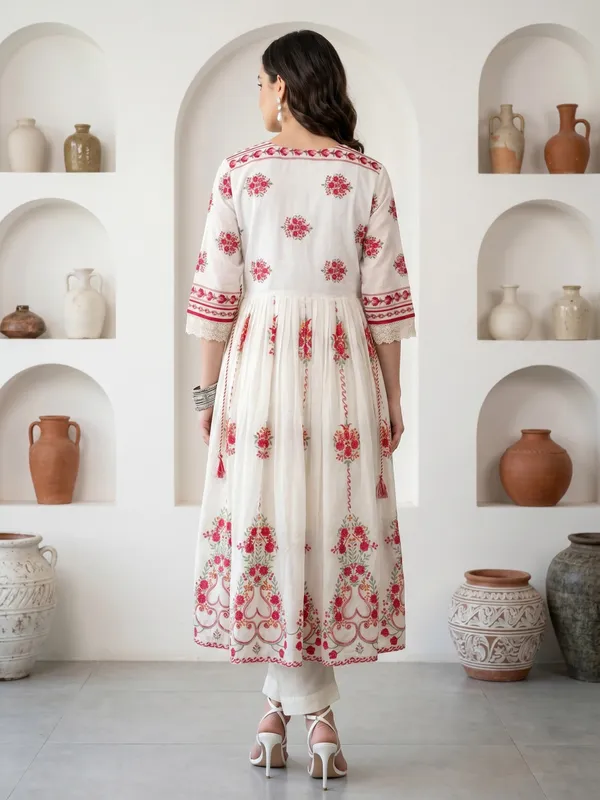 Off_White_Floral_Embroidered_Anarkali_Kurta_For_Women