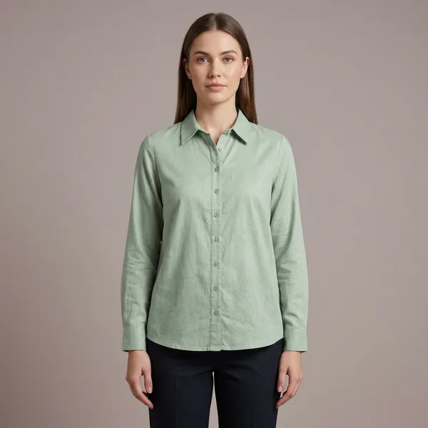Light_Green_Cotton_Shirt_For_Women