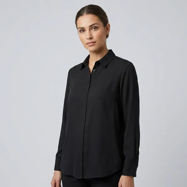 Black_Polyester_Shirt_For_Women