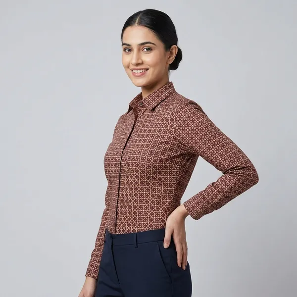 Maroon_Cotton_Shirt_For_Women