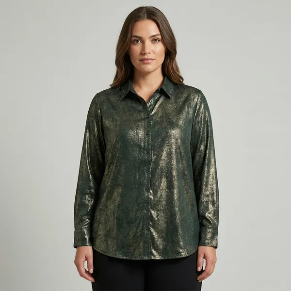 Green_Polyester_Shirt_For_Women