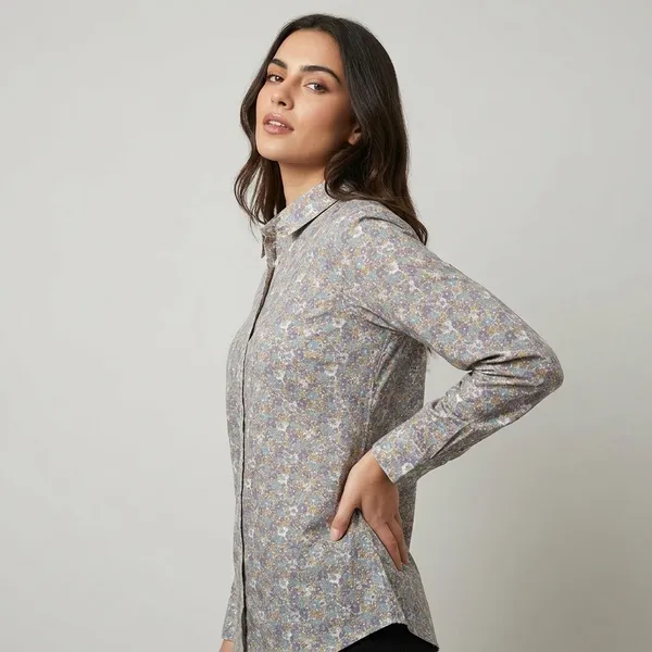 Grey_Cotton_Shirt_For_Women